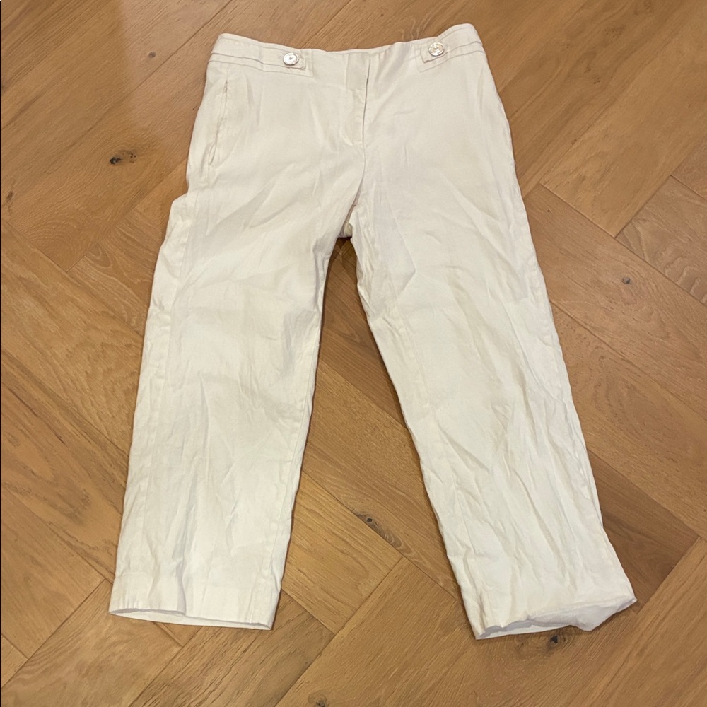 White House Black Market Women's Cream Chinos